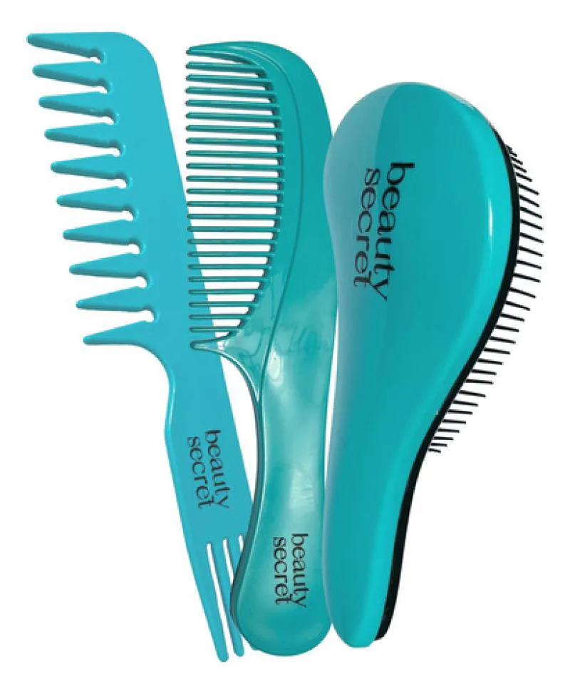 KIT ESCOVA MAGICA + PENTE GOLFINHO + JACARé BEAUTY SECRET