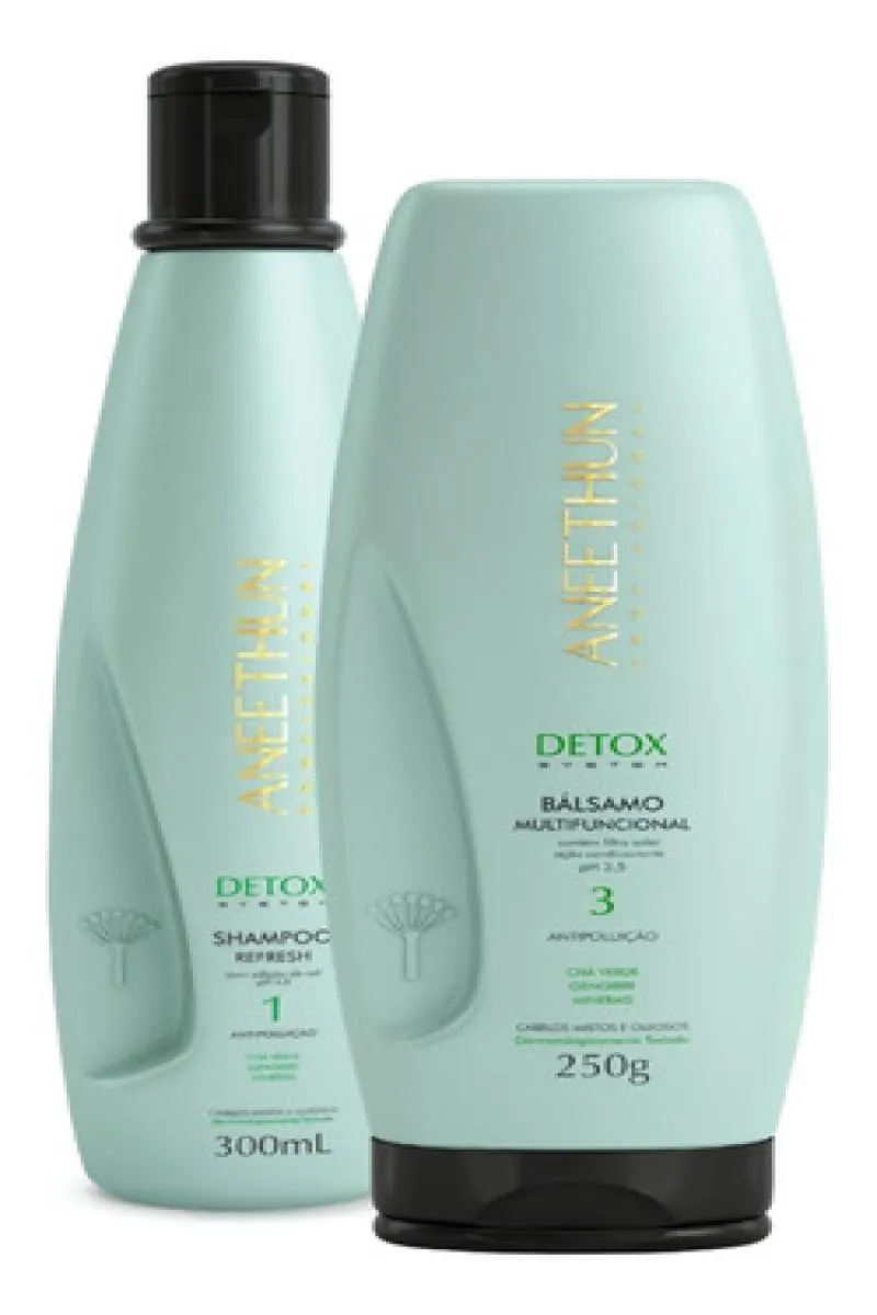 KIT SHAMPOO E CONDICIONADOR ANEETHUN DETOX CABELOS OLEOSO