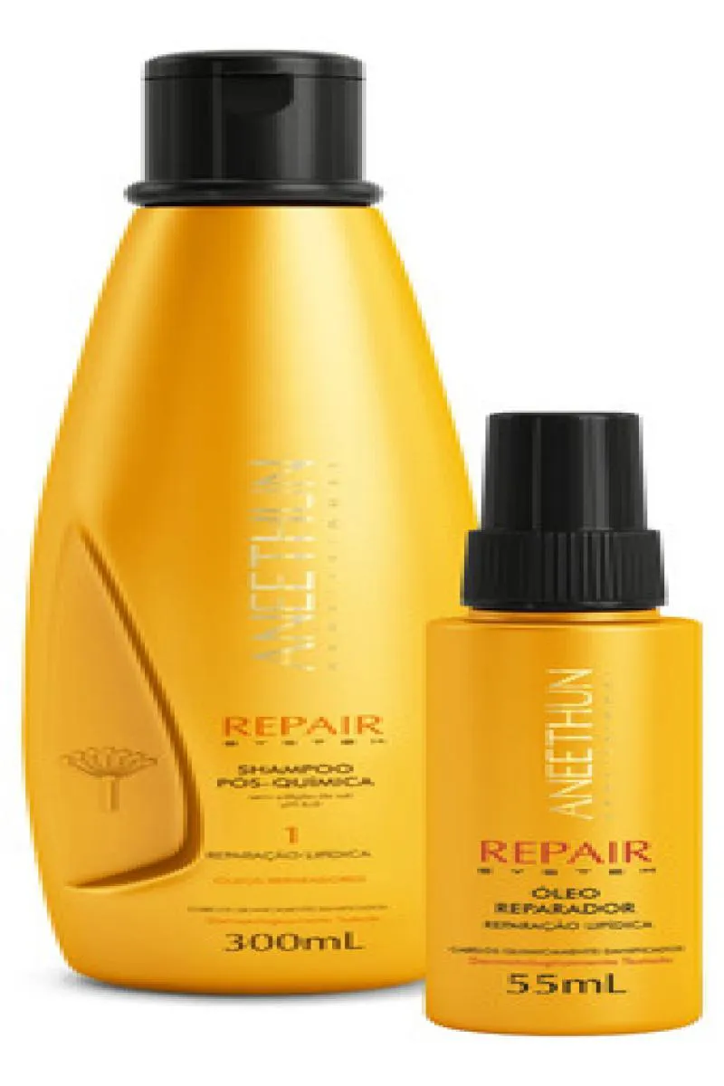 KIT SHAMPOO E OLEO POS QUIMICA ANEETHUN LINHA REPAIR SYSTEM
