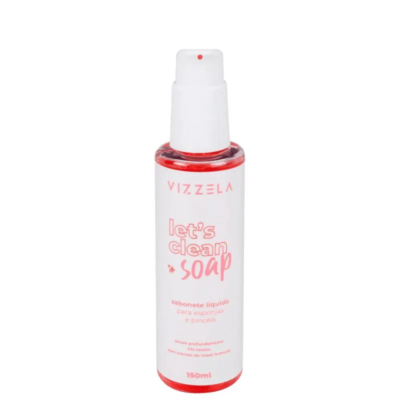 VIZZELA LETS CLEAN SOAP SABONETE LIQUIDO PARA PINCEIS 150ML