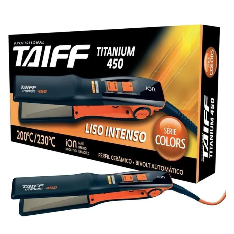 TAIFF CHAPINHA TITANIUM COLORS 450  LARANJA BIVOLT 230Cº