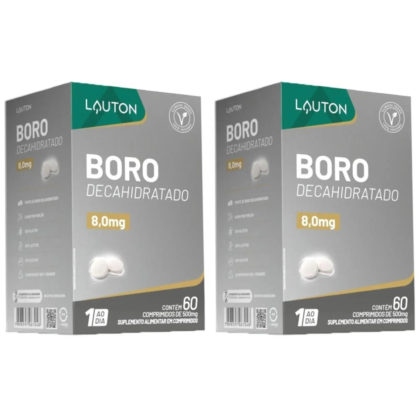 Kit 2X Boro Decahidratado 60 Comprimidos - Lauton