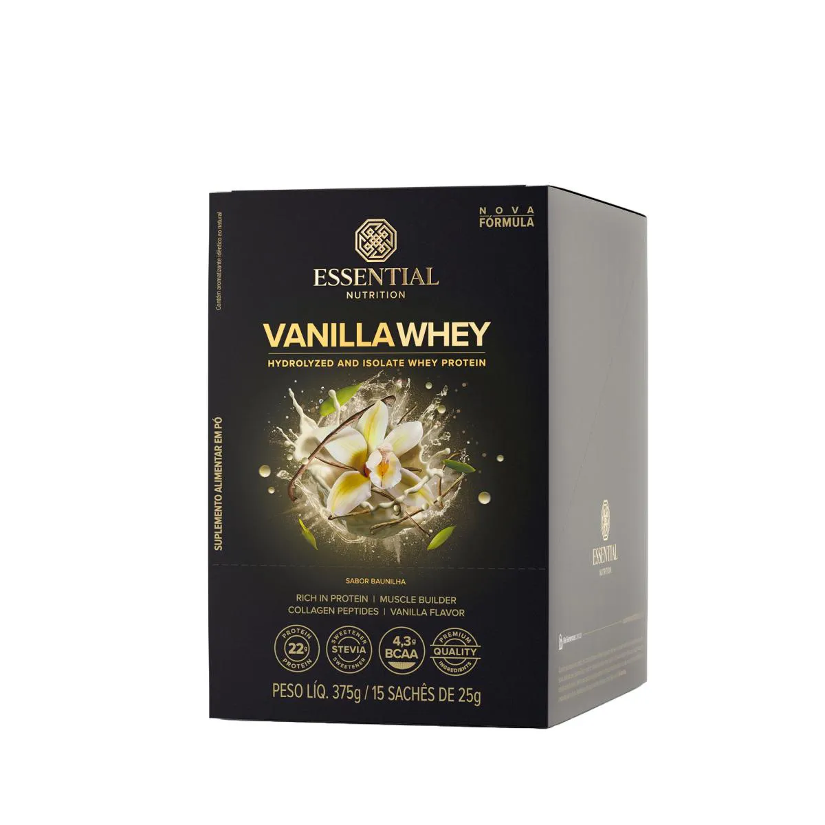 VANILLA WHEY 25G ESSENTIAL NUTRITION 15 SACHêS