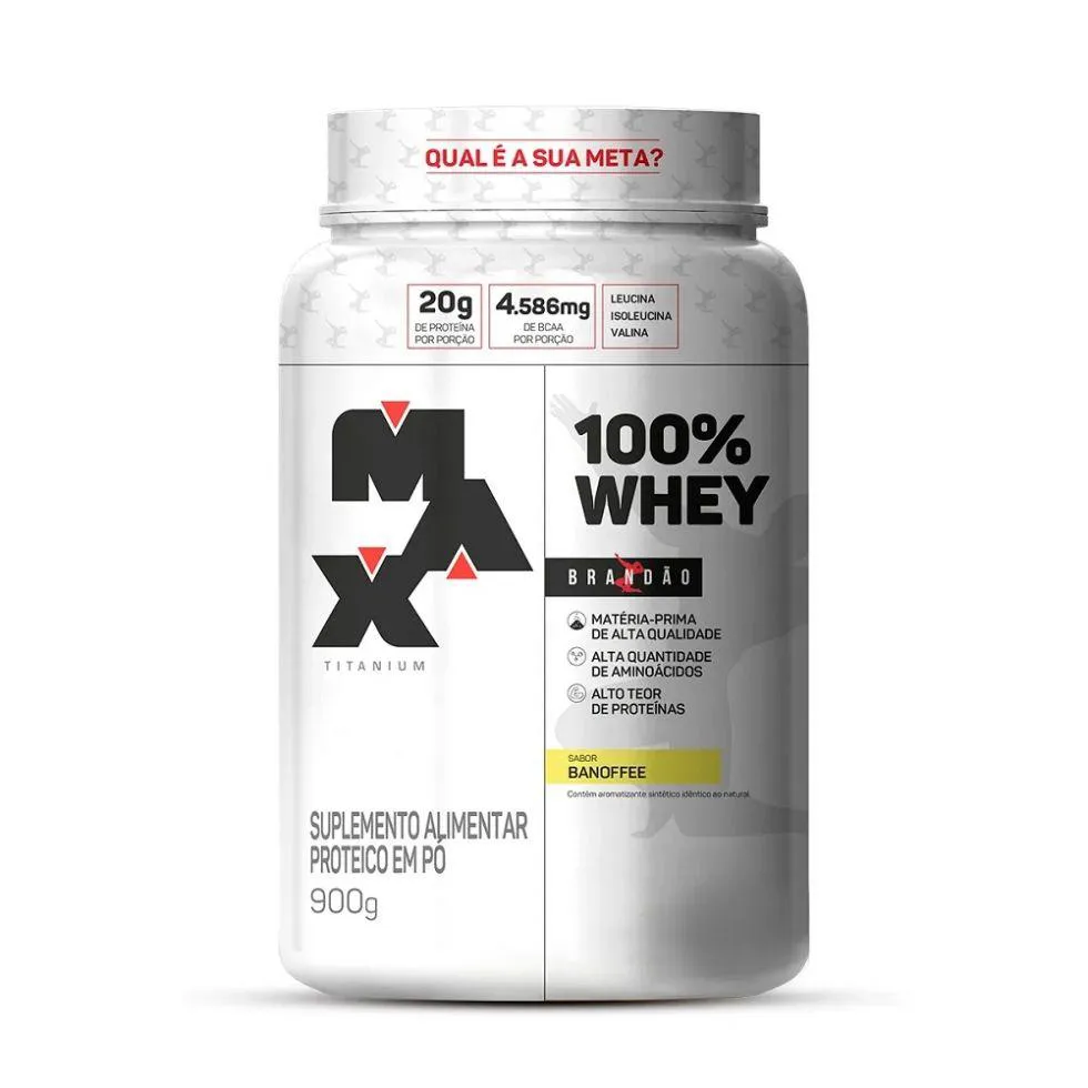 100% WHEY (900G) - SABOR: BANOFFEE