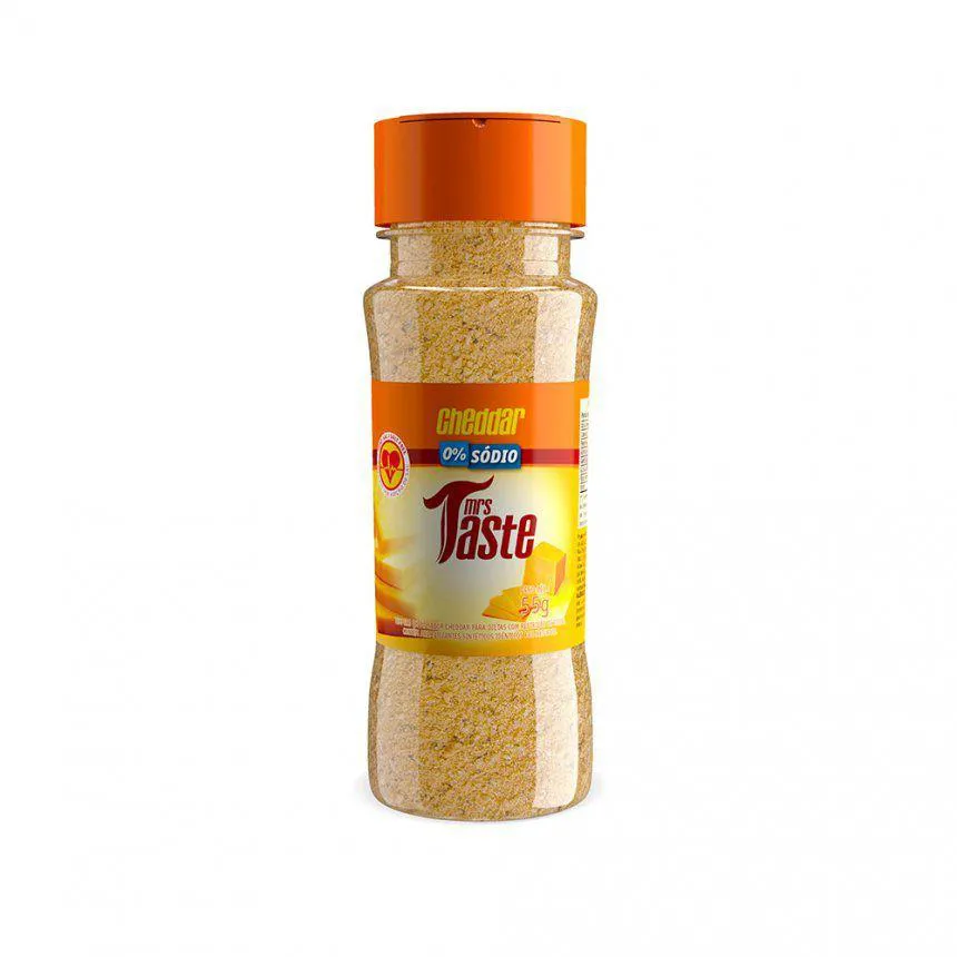 TEMPERO BAIXO SóDIO (55G) - SABORES - SABOR: CHEDDAR