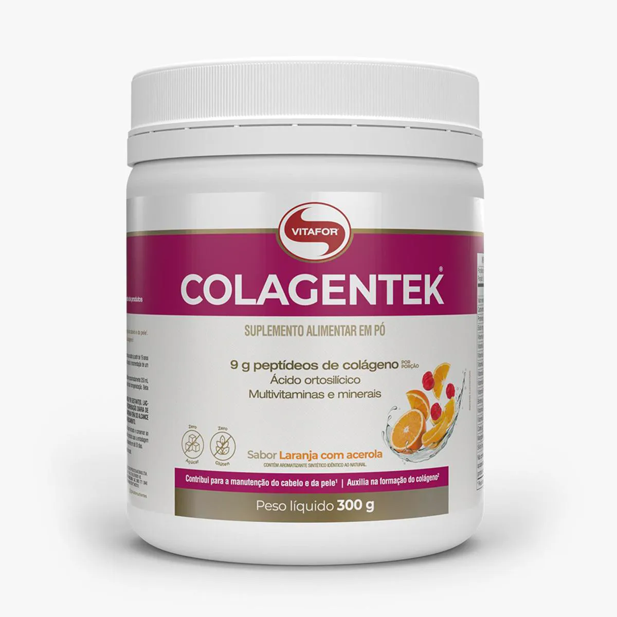 Colagentek Vitafor 300g Laranja com Acerola