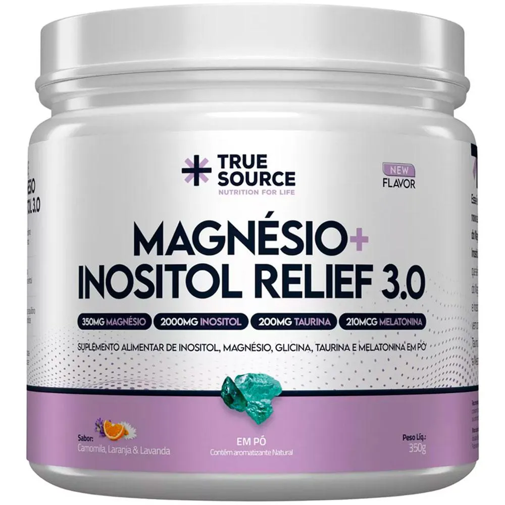 MAGNESIO INOSILTO RELIEF 3.0 CAMOMILA, LARANJA E LAVANDA (350G) - TRUE SOURCE