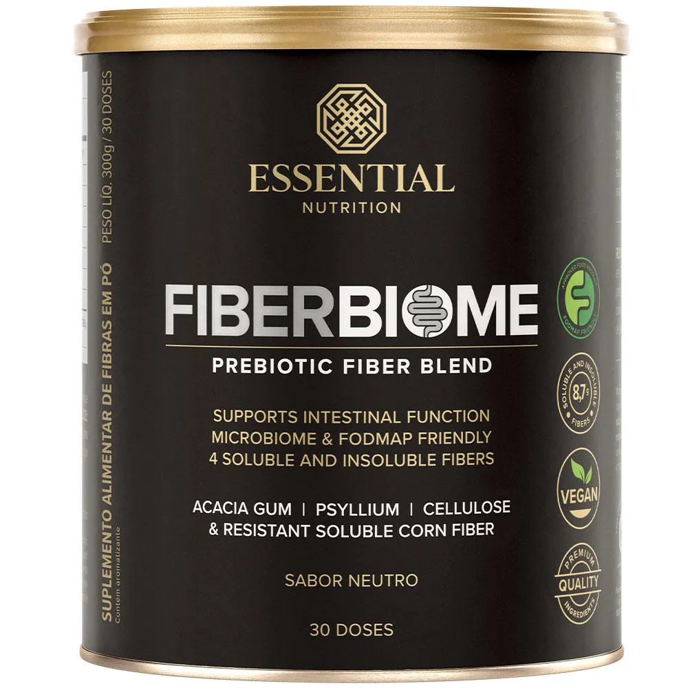 FIBER BIOME BLEND DE FIBRAS - NEUTRO - (300G) - ESSENTIAL NUTRITION