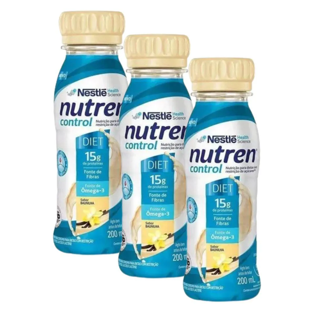 KIT 3X NUTREN CONTROL 200ML - BAUNILHA - NESTLé