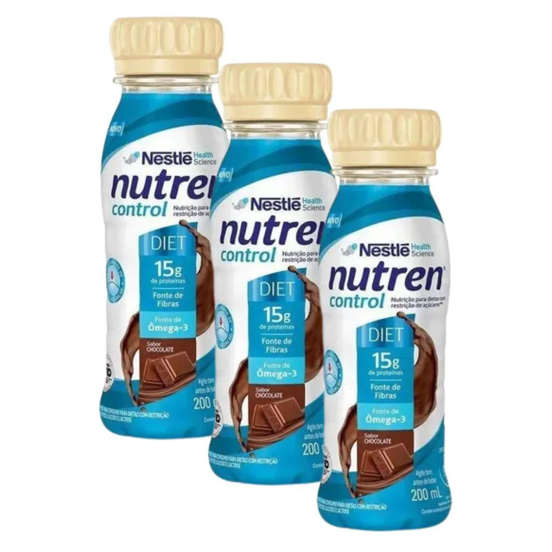 KIT 3X NUTREN CONTROL 200ML - CHOCOLATE - NESTLé