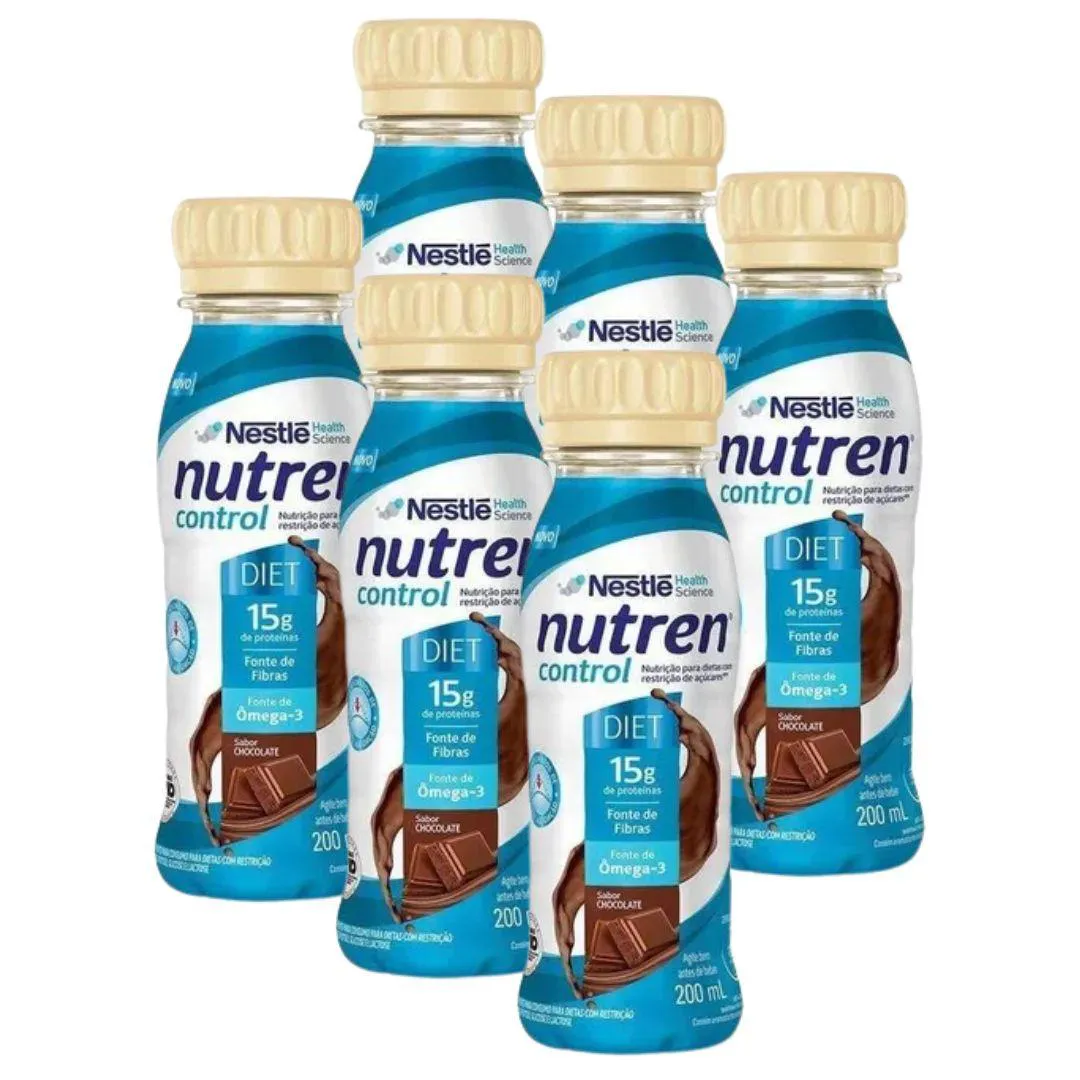 KIT 6X NUTREN CONTROL 200ML - CHOCOLATE - NESTLé