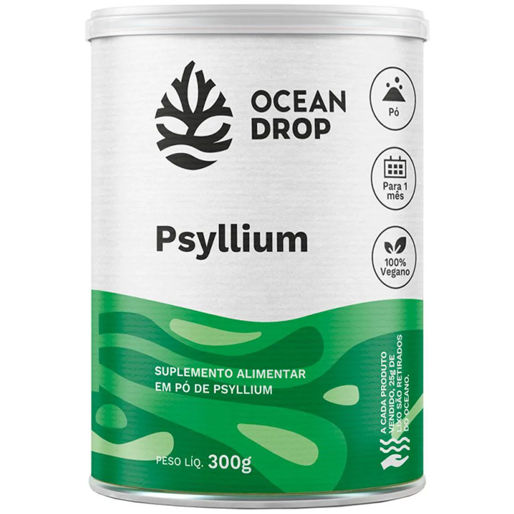 PSYLLIUM EM Pó VEGANO (300G) - OCEAN DROP