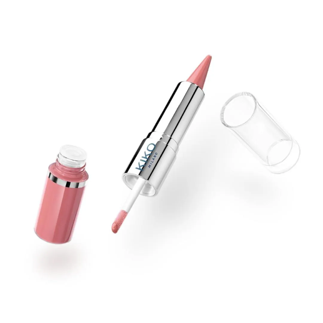 KIKO MILANO STELLAR LOVE DUO LIP COLOR & GLOSS 03 CONTOUR DESIRE 7ML