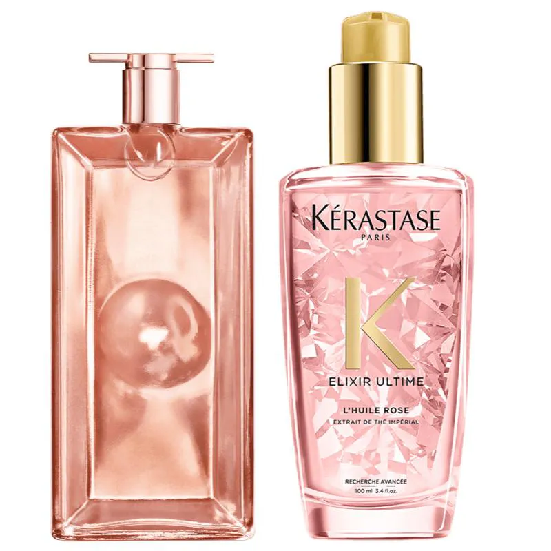 LANCOME IDOLE AURA EAU DE PARFUM 50ML + KERASTASE HUILE ROSE 100ML