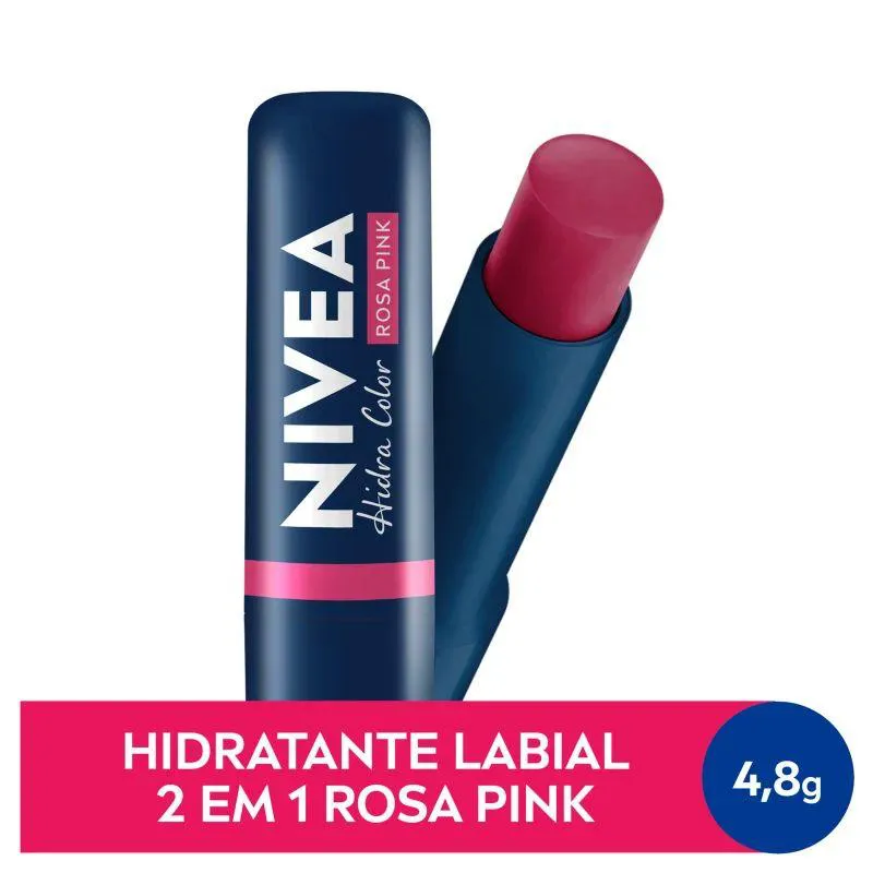 NIVEA PROTETOR LABIAL LIP CARE COLOR ROSA PINK 4,8GR
