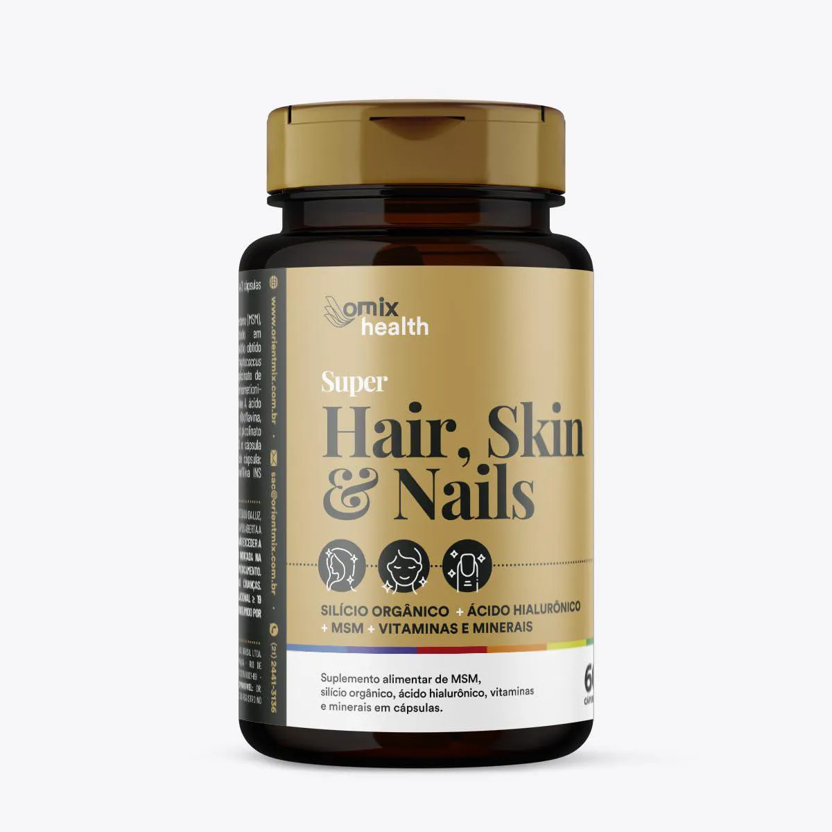 Super Hair, Skin & Nails - 60 Cápsulas - Omix