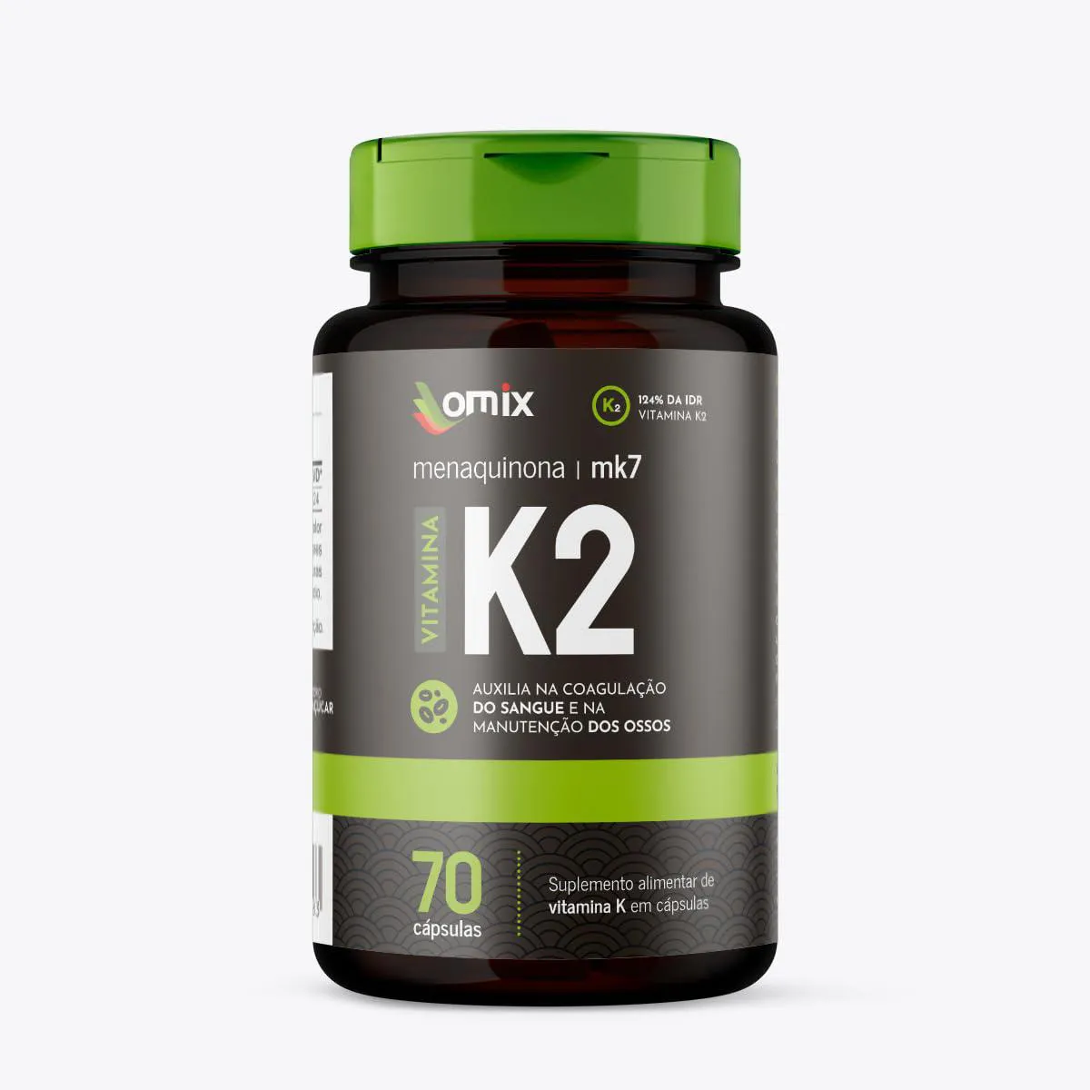 VITAMINA K2 - MK7 - 70 CáPSULAS - OMIX