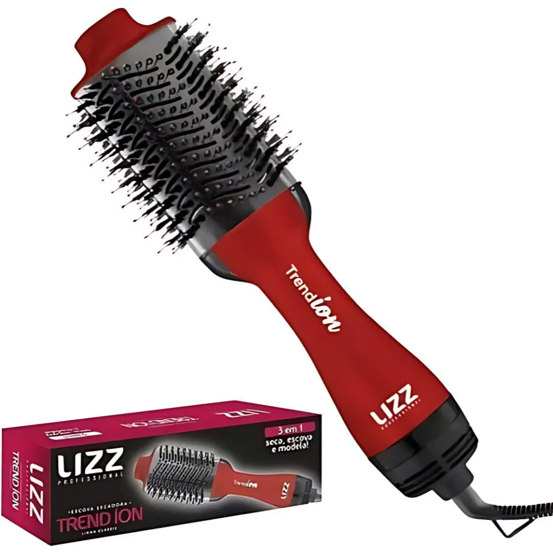 ESCOVA SECADORA LIZZ TREND ÍON 1000W PROFISSIONAL 127V