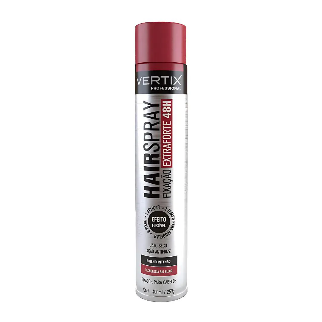SPRAY FIXADOR VERTIX EXTRA FORTE 48H JATO SECO 400ML