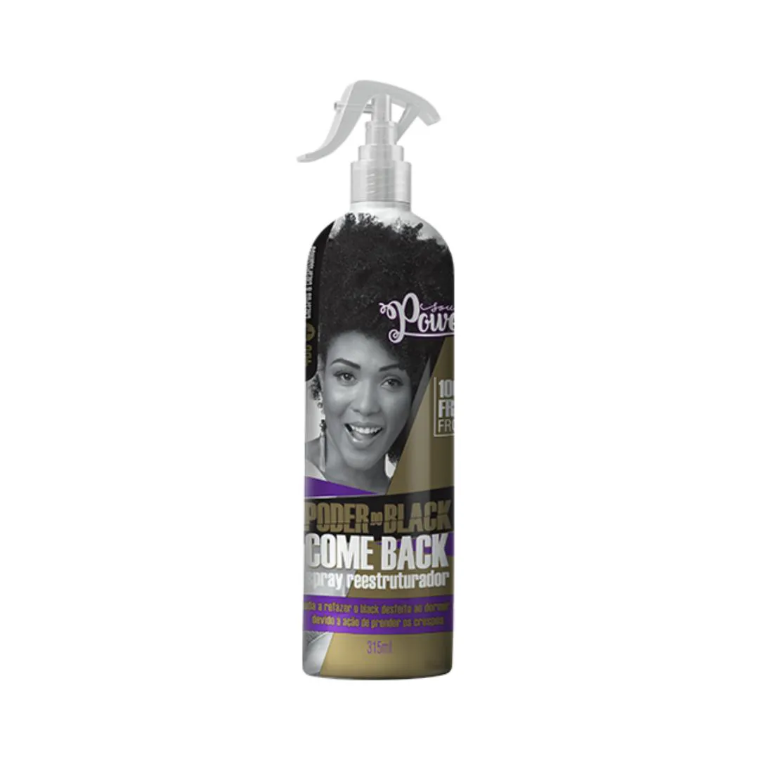 SPRAY REESTRUTURADOR SOUL POWER BLACK COME BACK 315ML