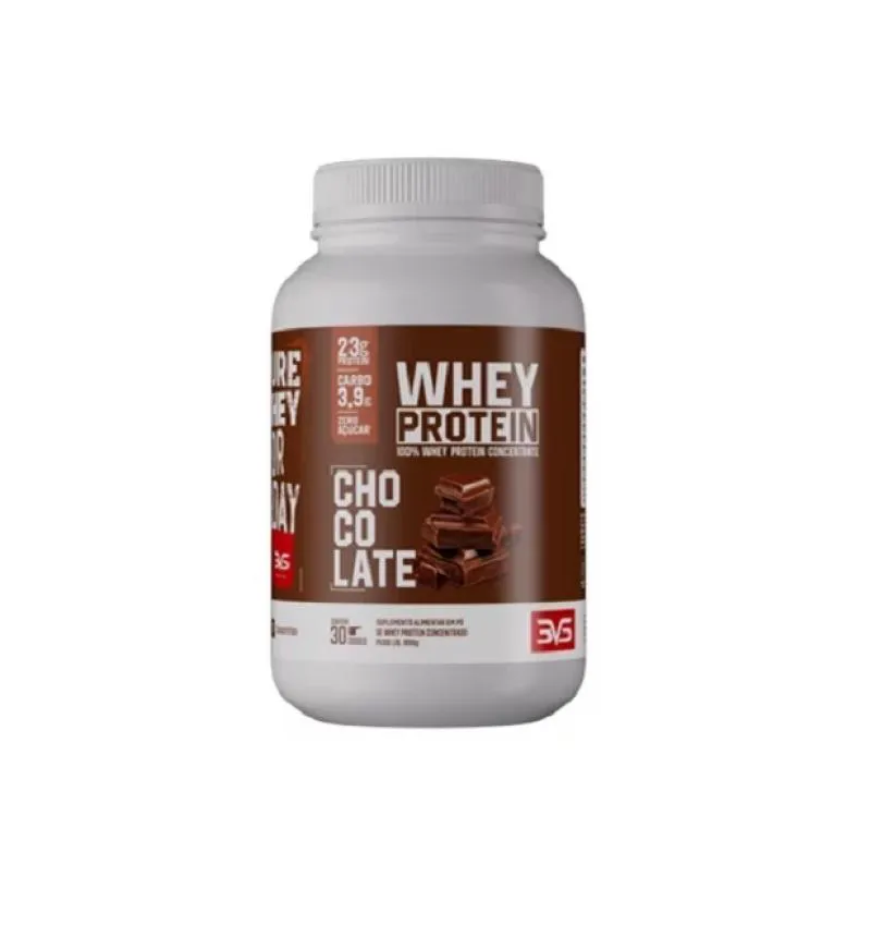 100% WHEY CONCENTRATE (900G) - SABOR: CHOCOLATE