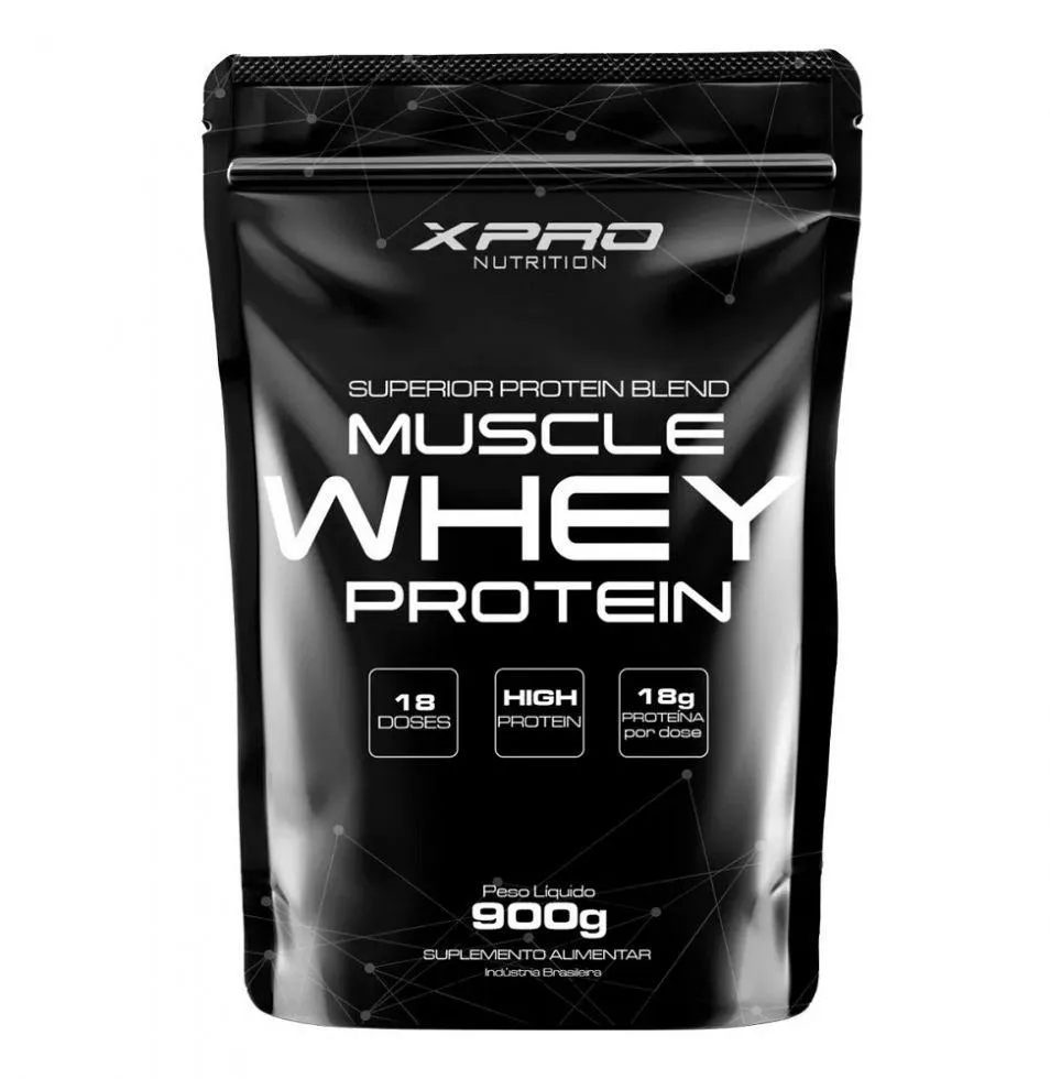 100% WHEY PROTEIN CONCENTRATE REFIL (900G) - SABOR: CHOCOLATE