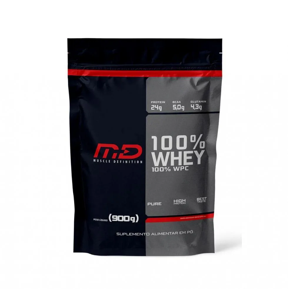 100% WHEY REFIL (900G) - SABOR: BAUNILHA