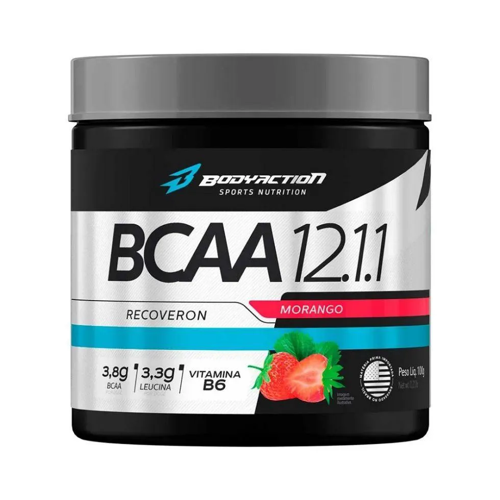 BCAA 12:1:1 RECOVERON (100G) - SABOR: MORANGO SILVESTRE