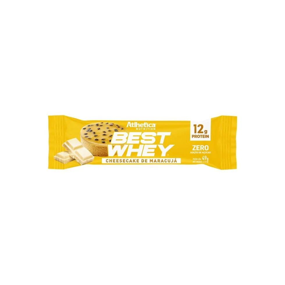 BEST WHEY BAR (62G) - SABOR: CHEESECAKE DE MARACUJá (49G)