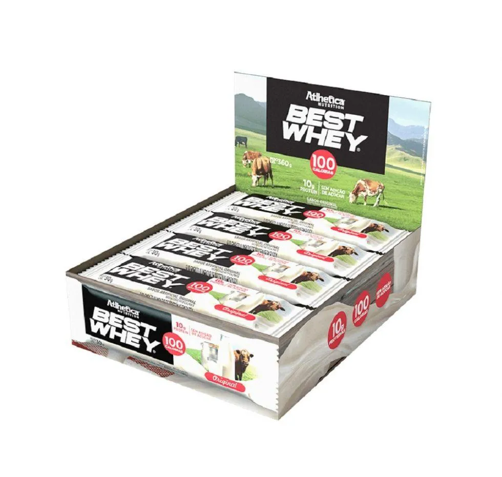 BEST WHEY BAR CAIXA COM 12 UNIDADES (360G) - SABOR: ORIGINAL