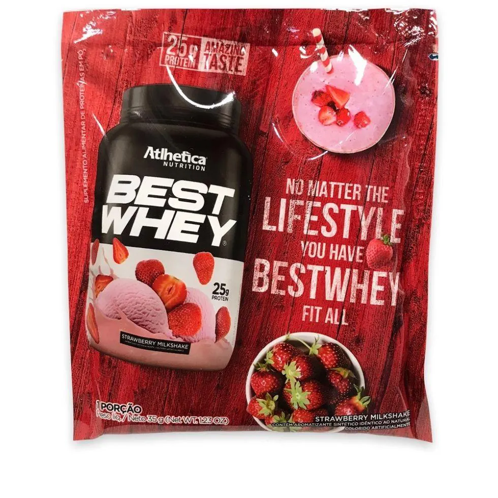 BEST WHEY SACHê (35G) - SABOR: MORANGO