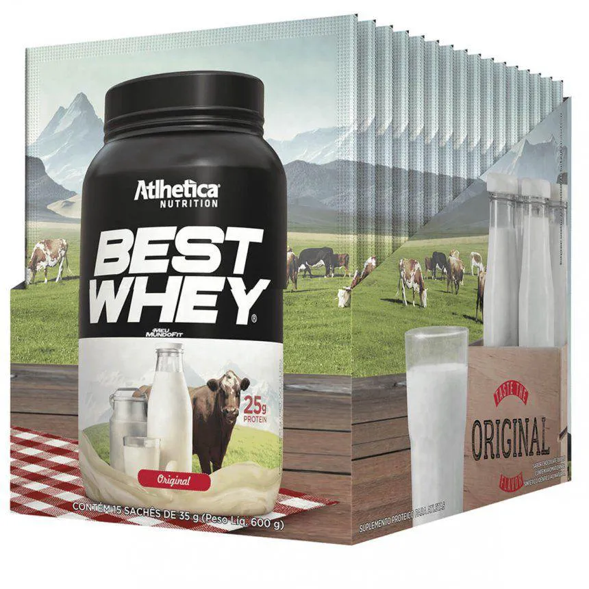 BEST WHEY SACHê (DISPLAY COM 15 SACHêS - 35G) - SABOR: ORIGINAL