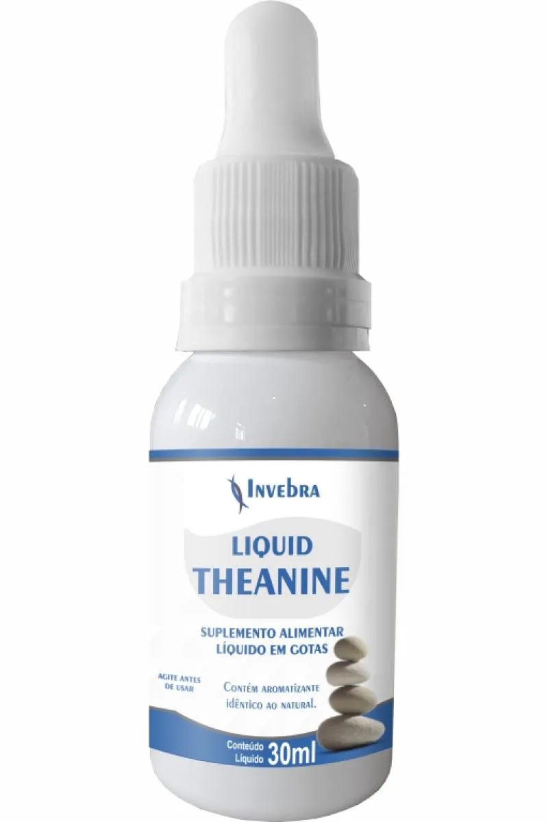 LIQUID THEANINE - SUPLEMENTO ALIMENTAR EM GOTAS - 30ML - INVEBRA