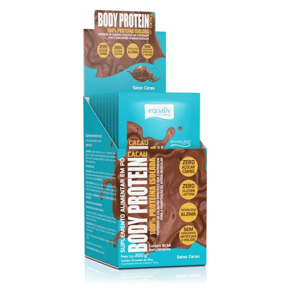 BODY PROTEIN DISPLAY (10 SACHêS 20G) - SABOR: CACAU