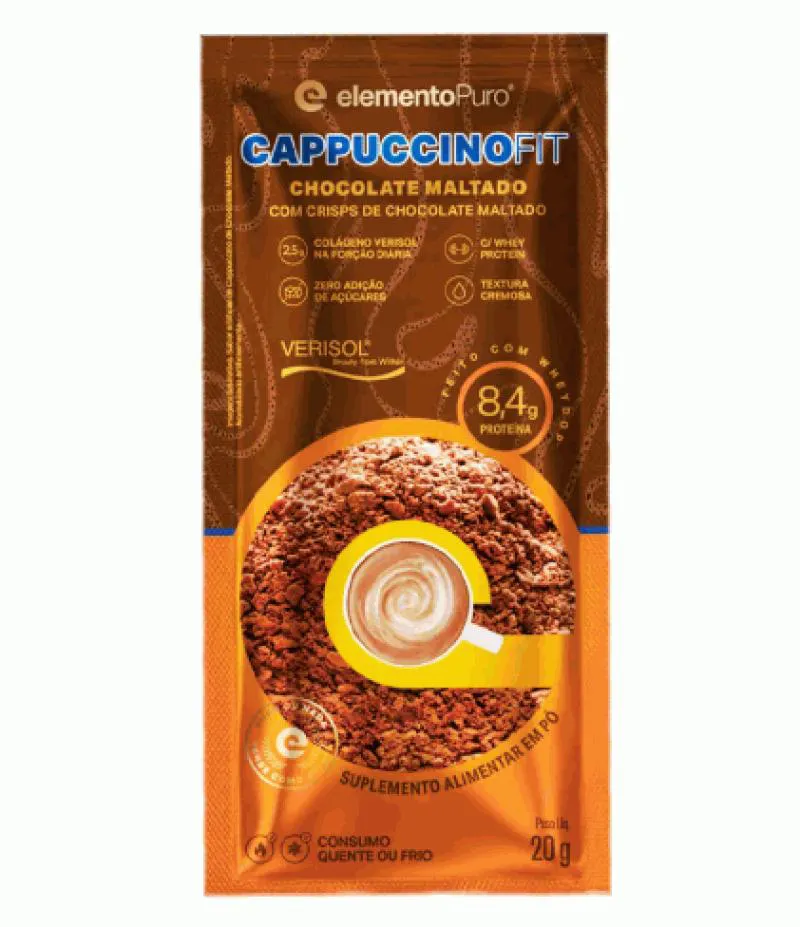 CAPPUCCINOFIT (SACHE 20G) - SABOR: CHOCOLATE MALTADO