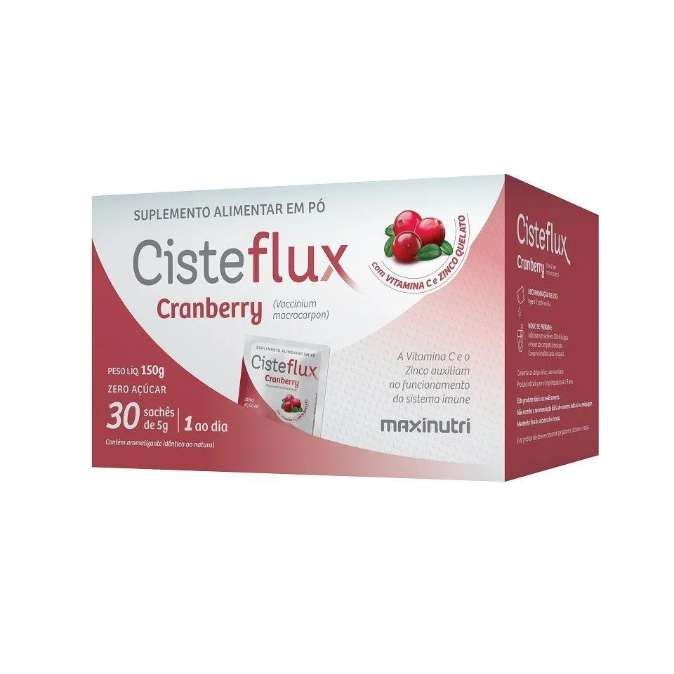 CISTEFLUX CRANBERRY DISPLAY (30 SACHêS DE 5G) - PADRãO: ÚNICO