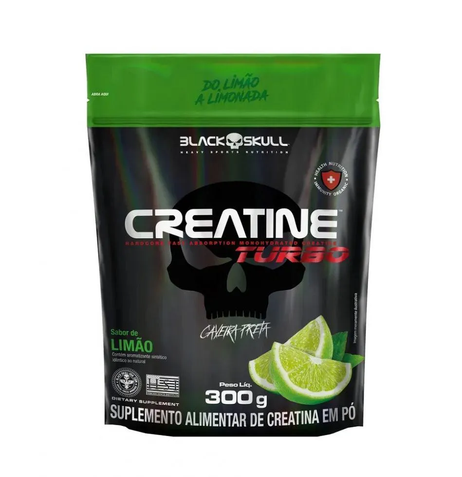 CREATINE TURBO REFIL (300G) - SABOR: LIMãO
