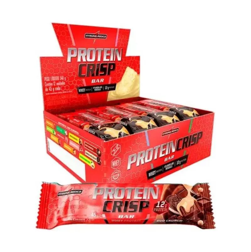 CRISP BAR CAIXA 12 UNIDADES (540G) - SABOR: DUO CRUNCH