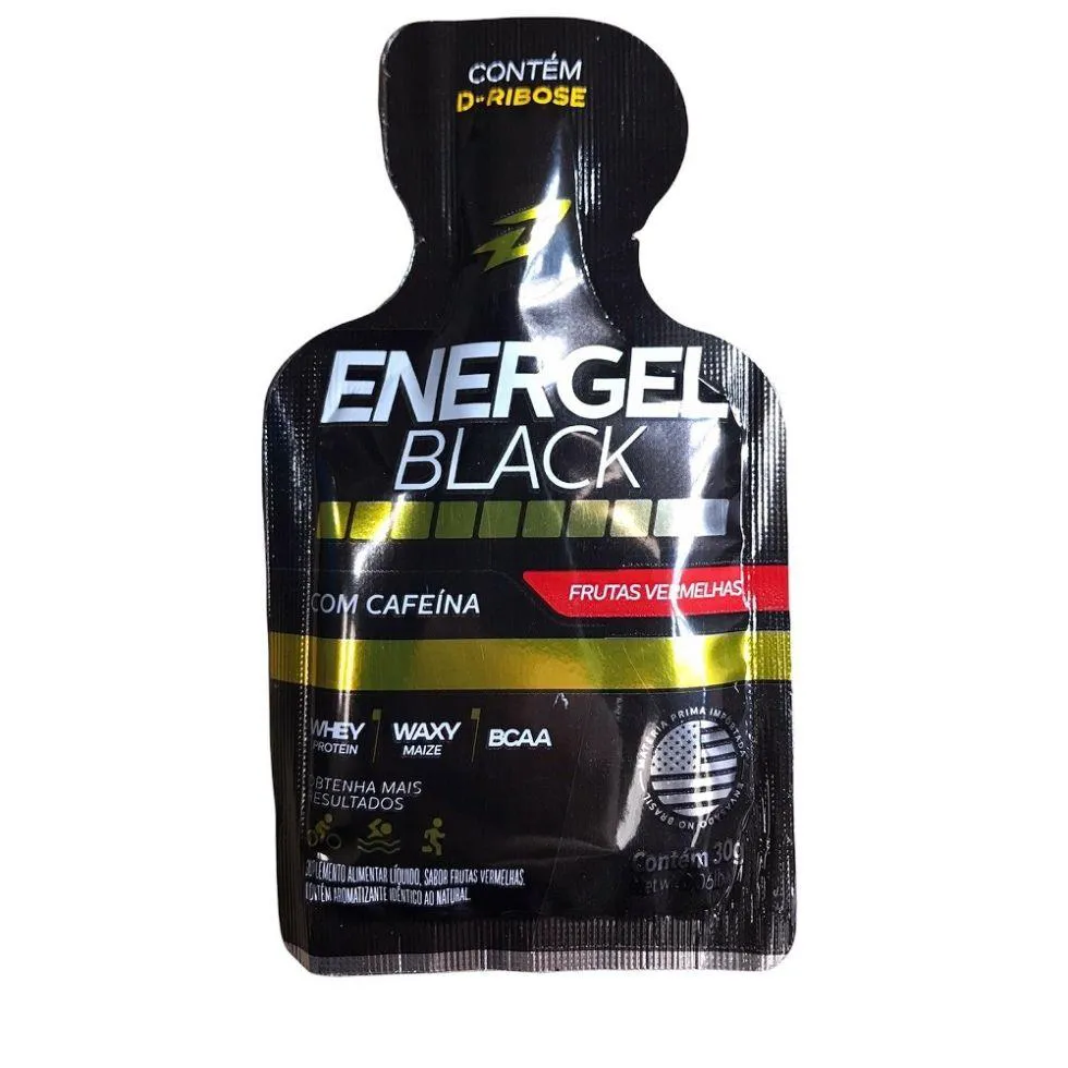 ENERGEL BLACK (30G) - SABOR: FRUTAS VERMELHAS