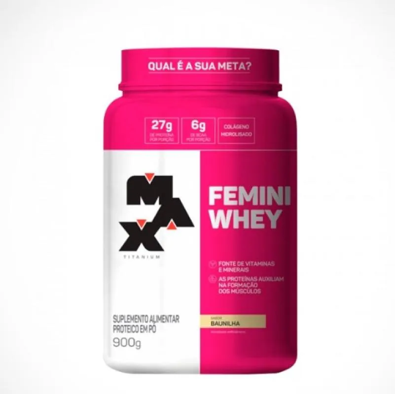 FEMINI WHEY (900G) - SABOR: BAUNILHA