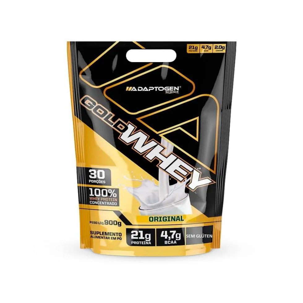 GOLD WHEY REFIL (900G) - SABOR: ORIGINAL