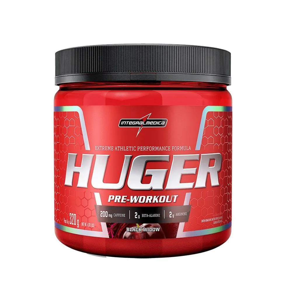 HUGER PRE-WORKOUT (320G) - SABOR: BLACK WIDOW
