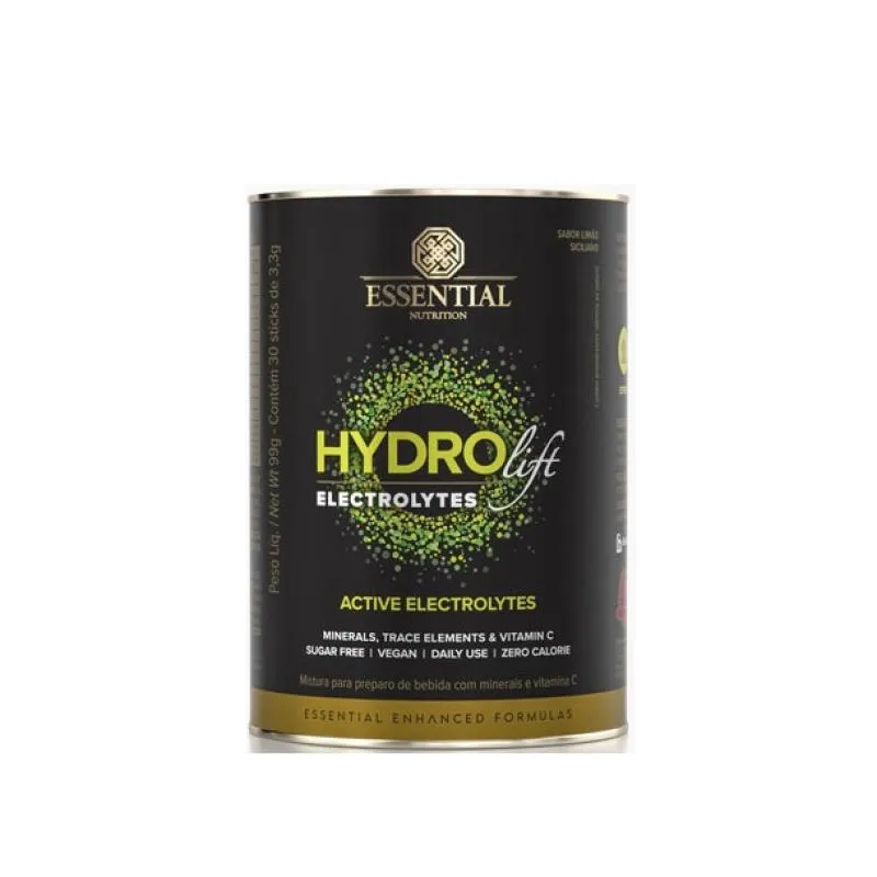 HYDROLIFT ELECTROLYTES (99G - 30 STICKS DE 3,3G) - SABOR: LIMãO SICILIANO
