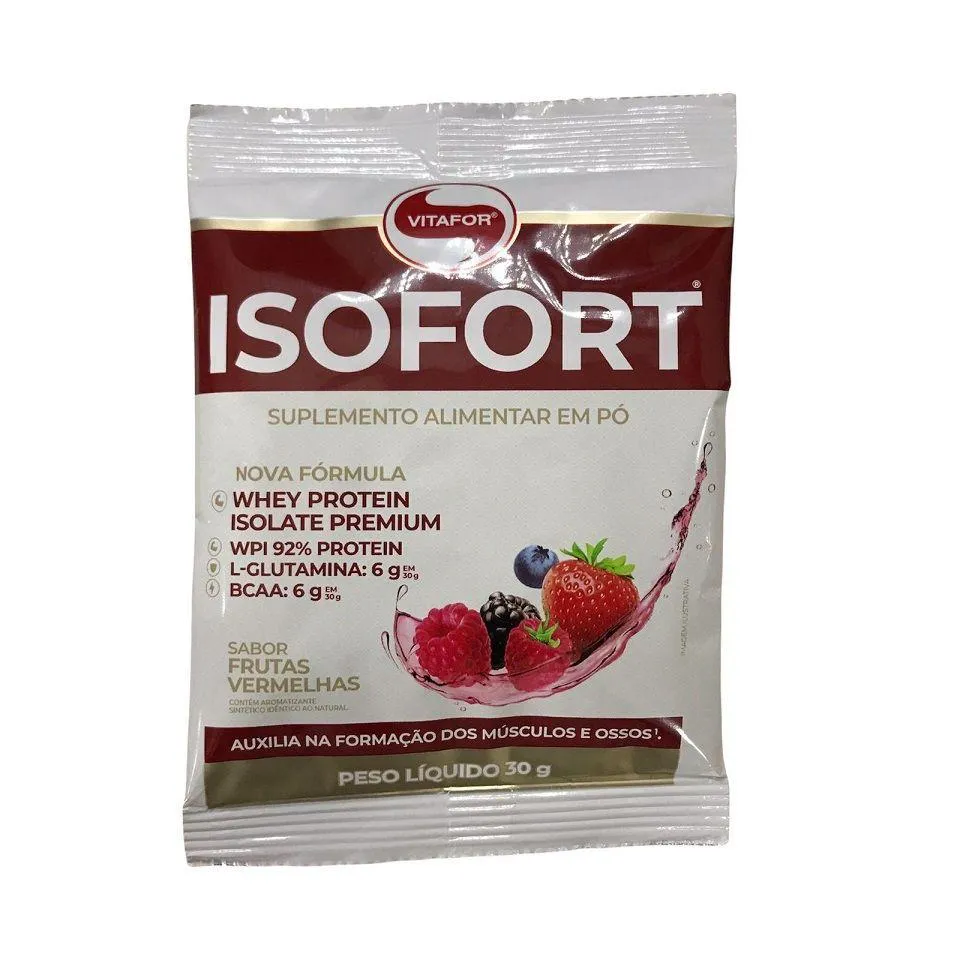 ISOFORT SACHê (30G) - SABOR: FRUTAS VERMELHAS