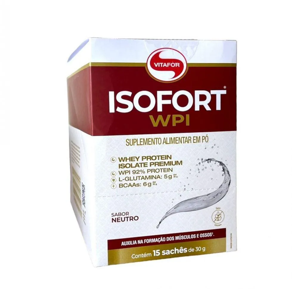 ISOFORT SACHê DISPLAY (15 SACHêS 30G) - SABOR: NEUTRO