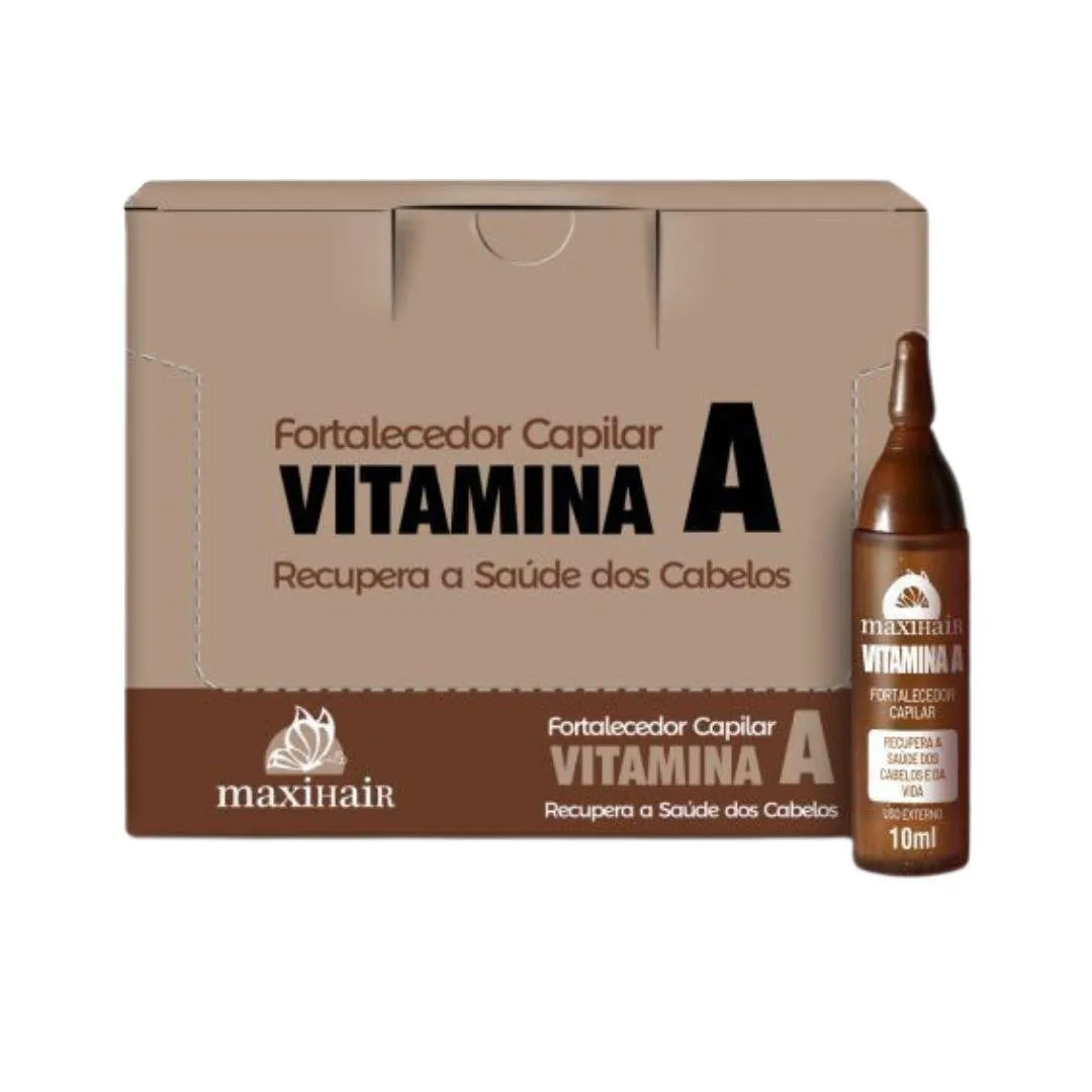 AMPOLA DE VITAMINA  MAXIHAIR 10ML A - KIT C/ 24UN