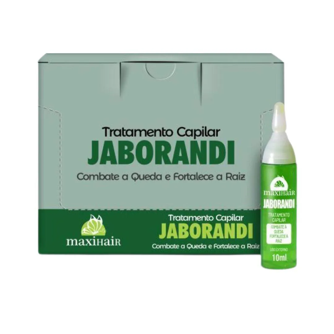 AMPOLA DE VITAMINA  MAXIHAIR 10ML JABORANDI - KIT C/ 24UN