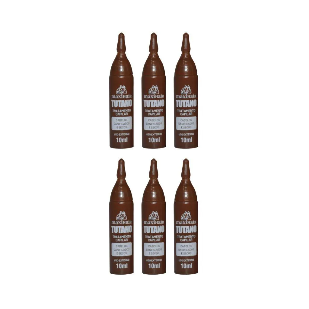 AMPOLA DE VITAMINA  MAXIHAIR 10ML TUTANO - KIT C/ 6UN