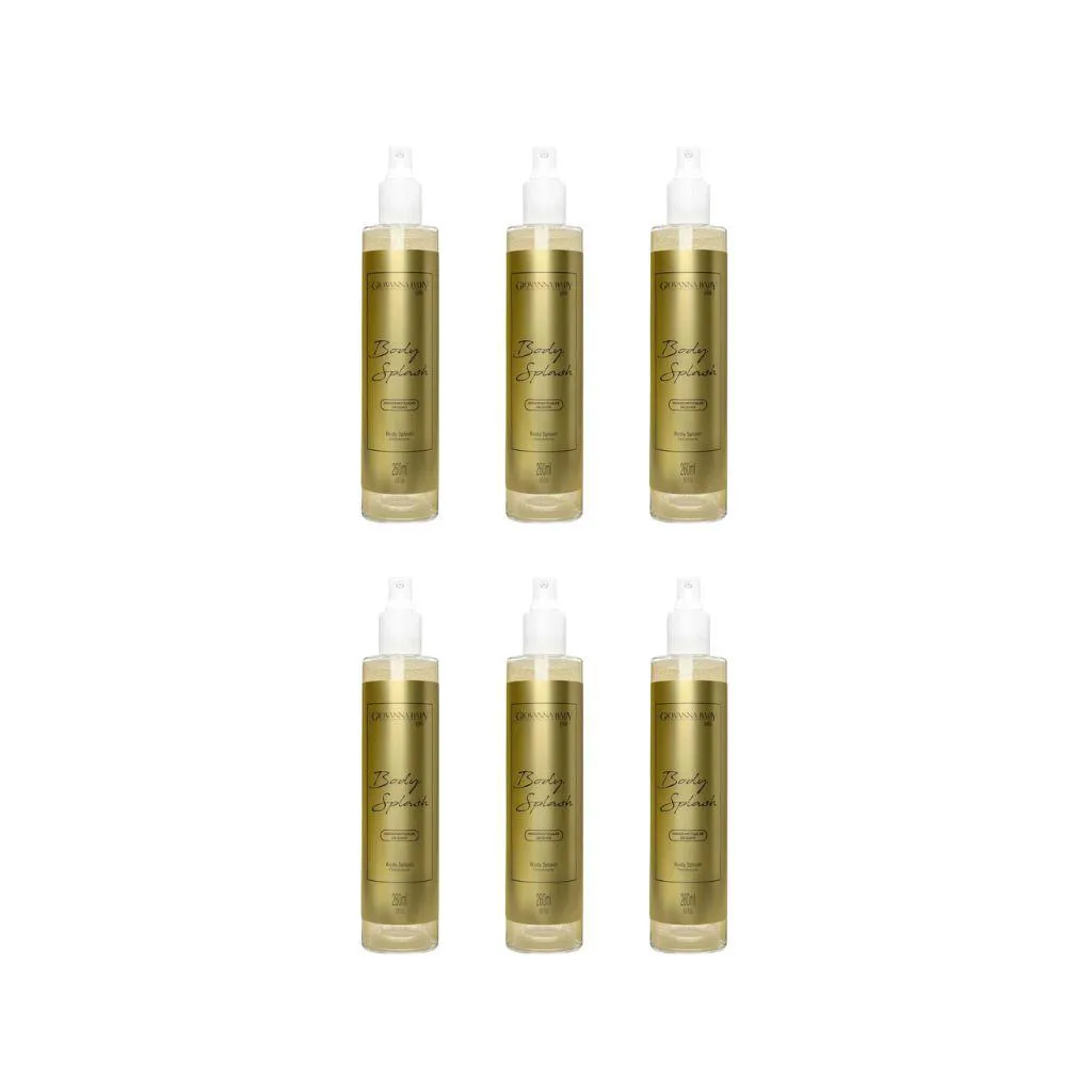 COLONIA GIOVANNA BABY BODY SPLASH 260ML GOLD - KIT C/ 6UN