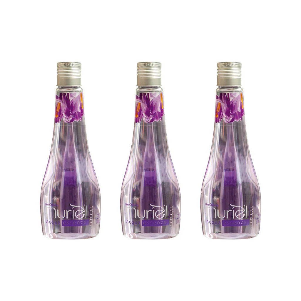 COLONIA MURIEL ACQUA ESSENCE 250ML FLORAL - KIT C/3UN